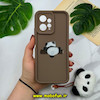 قاب گوشی Redmi Note 12 4G شیائومی طرح سیلیکونی Solid عروسکی فانتزی برجسته سه بعدی محافظ لنزدار آویزدار پشمالو طرح پاندا کیوت قهوه ای کد 50917