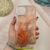 قاب گوشی iPhone 11 آیفون اورجینال فانتزی سخت MORE لیزری کرومی طرح آبرنگی کد 43186