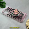 قاب گوشی iPhone 12 - iPhone 12 Pro آیفون شفاف فانتزی بالشتی پاپ سوکت دار قلبی طرح PINK LOVE کد 43198
