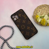 قاب گوشی iPhone 12 Pro آیفون اورجینال چرمی Leather Case لدر کیس لویی ویتون LV کد 43200