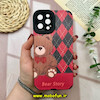 قاب گوشی iPhone 12 Pro Max آیفون طرح کبریتی چرمی اورجینال Unique Case محافظ لنزدار کپسولی خرسی تدی کد 43209