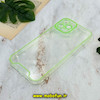 قاب گوشی iPhone 12 Pro Max آیفون اورجینال شبرنگی طرح طلقی شیشه ای شفاف فسفری کد 43216