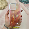 قاب گوشی iPhone 13 Pro آیفون اورجینال فانتزی سخت MORE لیزری کرومی طرح آبرنگی کد 43228