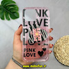 قاب گوشی iPhone 13 Pro Max آیفون شفاف فانتزی بالشتی پاپ سوکت دار قلبی طرح PINK LOVE کد 43242