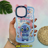 قاب گوشی iPhone 13 Pro Max آیفون شفاف فانتزی بالشتی طرح استیج STITCH کد 43251