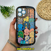 قاب گوشی iPhone 13 Pro Max آیفون شفاف فانتزی بالشتی طرح MONSTER FAMILY کد 43253