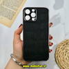 قاب گوشی iPhone 13 Pro Max آیفون چرمی کروکودیل کرومی محافظ لنزدار مشکی کد 43255