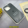 قاب گوشی iPhone 15 Pro آیفون سیلیکونی اورجینال پاک کنی درجه یک زیربسته خاکستری کد 43272