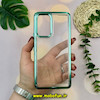 قاب گوشی Galaxy A53 سامسونگ طرح پشت طلق شیشه ای شفاف اورجینال سبز روشن کد 51223