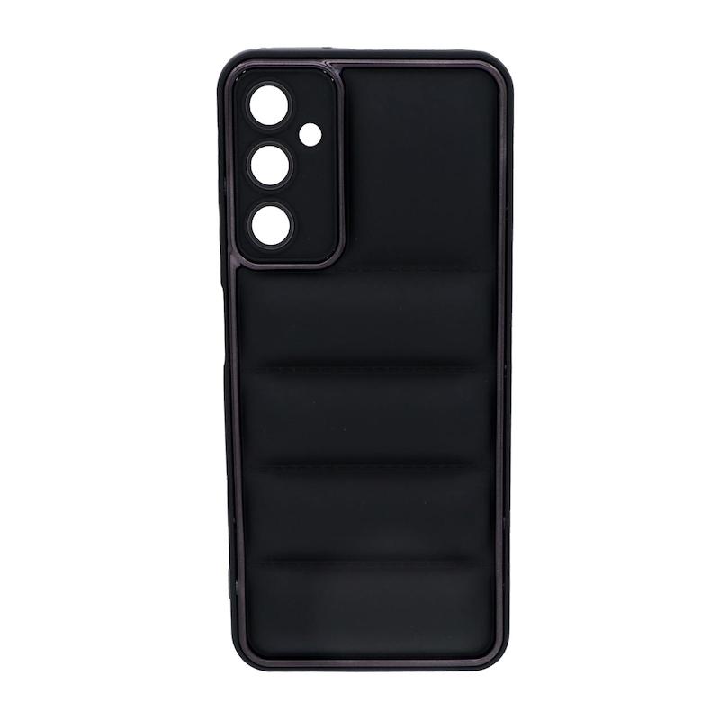 قاب گوشی Galaxy A05S سامسونگ سیلیکون ژله ای پافر PC متال زیر بسته محافظ لنز دار مشکی کد 43471