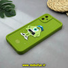 قاب گوشی Galaxy A05 سامسونگ طرح سیلیکونی Solid عروسکی برجسته محافظ لنزدار طرح مایک سبز فسفری کد 51346