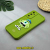 قاب گوشی Galaxy A05S سامسونگ طرح سیلیکونی Solid عروسکی برجسته محافظ لنزدار طرح مایک سبز فسفری کد 51352