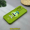 قاب گوشی Galaxy A13 4G سامسونگ طرح سیلیکونی Solid عروسکی برجسته محافظ لنزدار طرح مایک سبز فسفری کد 51382