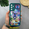 قاب گوشی Galaxy A15 سامسونگ طرح سیلیکونی Solid عروسکی برجسته محافظ لنزدار طرح استیچ سبز کد 51388