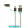 کابل تبدیل USB به لایتنینگ و MicroUSB تسکو مدل TC A101 طول 1 متر