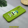 قاب گوشی Galaxy A51 سامسونگ طرح سیلیکونی Solid عروسکی برجسته محافظ لنزدار طرح مایک سبز فسفری کد 51441