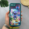 قاب گوشی iPhone 7 Plus - iPhone 8 Plus آیفون طرح سیلیکونی Solid عروسکی برجسته محافظ لنزدار طرح  استیچ سبز کد 51475