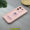 قاب گوشی Redmi 13C - Poco C65 شیائومی طرح سیلیکونی Solid عروسکی برجسته محافظ لنزدار طرح کیارا صورتی کد 51521