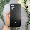 قاب گوشی Galaxy A12 - Galaxy M12 سامسونگ مدل PVD طرح کربن ضد خش پشت گلس شیشه ای محافظ لنز دار مشکی کد 51258