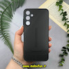 قاب گوشی Galaxy A25 سامسونگ مدل PVD طرح کربن ضد خش پشت گلس شیشه ای محافظ لنز دار مشکی کد 51271