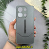 قاب گوشی Redmi Note 13 4G شیائومی مدل PVD طرح کربن ضد خش پشت گلس شیشه ای محافظ لنز دار خاکستری کد 51309