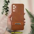 قاب گوشی Galaxy A05S سامسونگ اورجینال یونیمور UNIMOR طرح دوخت هارد HARD چرمی محافظ لنز دار عسلی کد 51599