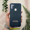 قاب گوشی Galaxy A11 - Galaxy M11 سامسونگ اورجینال یونیمور UNIMOR طرح دوخت هارد HARD چرمی محافظ لنز دار سرمه ای کد 51607