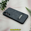 قاب گوشی Galaxy A35 سامسونگ اورجینال یونیمور UNIMOR طرح دوخت هارد HARD چرمی محافظ لنز دار خاکستری کد 51654