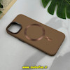 قاب گوشی iPhone 15 آیفون مگ سیف دار HARD سخت LIGHT SAND قهوه ای کد 51240