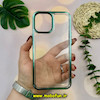 قاب گوشی iPhone 12 Pro Max آیفون طرح پشت طلق شیشه ای شفاف اورجینال سبز روشن کد 51225