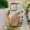 قاب گوشی iPhone 14 Pro آیفون طرح پشت طلق شیشه ای شفاف اورجینال سبز روشن کد 51229