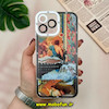قاب گوشی iPhone 13 Pro Max آیفون ژله ای شفاف فانتزی طرح نقاشی هنری کد 51173