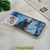 قاب گوشی iPhone 14 Pro Max آیفون ژله ای شفاف فانتزی طرح نقاشی هنری کد 51178