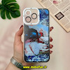 قاب گوشی iPhone 14 Pro Max آیفون ژله ای شفاف فانتزی طرح نقاشی هنری کد 51178