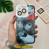 قاب گوشی iPhone 13 Pro آیفون ژله ای شفاف فانتزی طرح نقاشی هنری کد 51171