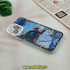 قاب گوشی iPhone 12 Pro آیفون ژله ای شفاف فانتزی طرح نقاشی هنری کد 51165