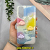 قاب گوشی Galaxy A24 سامسونگ اورجینال فانتزی برجسته سخت لیزری طرح ابر رنگارنگ کد 51195