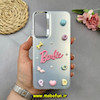 قاب گوشی Galaxy A34 سامسونگ So CooL اورجینال فانتزی عروسکی برجسته لوکس لنز کرومی طرح BARBIE نقره ای کد 51791