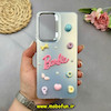 قاب گوشی Galaxy A53 سامسونگ So CooL اورجینال فانتزی عروسکی برجسته لوکس لنز کرومی طرح BARBIE نقره ای کد 51796