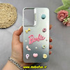 قاب گوشی Galaxy S21 FE سامسونگ So CooL اورجینال فانتزی عروسکی برجسته لوکس لنز کرومی طرح BARBIE نقره ای کد 51820