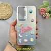 قاب گوشی Galaxy S23 FE سامسونگ So CooL اورجینال فانتزی عروسکی برجسته لوکس لنز کرومی طرح BARBIE نقره ای کد 51821
