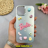 قاب گوشی iPhone 12 - iPhone 12 Pro آیفون So CooL اورجینال فانتزی عروسکی برجسته لوکس لنز کرومی طرح BARBIE نقره ای کد 51802