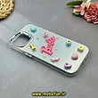 قاب گوشی iPhone 15 آیفون So CooL اورجینال فانتزی عروسکی برجسته لوکس لنز کرومی طرح BARBIE نقره ای کد 51808