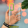قاب گوشی Galaxy A15 سامسونگ اورجینال LUCKY CASE طرح طلقی شیشه ای شفاف کپسولی دکمه کرومی سبز کد 51894