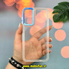 قاب گوشی Galaxy A15 سامسونگ اورجینال LUCKY CASE طرح طلقی شیشه ای شفاف کپسولی دکمه کرومی آبی کد 51895