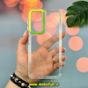 قاب گوشی Galaxy A24 سامسونگ اورجینال LUCKY CASE طرح طلقی شیشه ای شفاف کپسولی دکمه کرومی سبز کد 51899