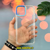 قاب گوشی iPhone 12 Pro Max آیفون اورجینال LUCKY CASE طرح طلقی شیشه ای شفاف کپسولی دکمه کرومی آبی کد 51923