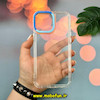 قاب گوشی iPhone 13 Pro Max آیفون اورجینال LUCKY CASE طرح طلقی شیشه ای شفاف کپسولی دکمه کرومی آبی کد 51937