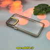 قاب گوشی iPhone 15 Pro Max آیفون اورجینال LUCKY CASE طرح طلقی شیشه ای شفاف کپسولی دکمه کرومی طلایی کد 51949