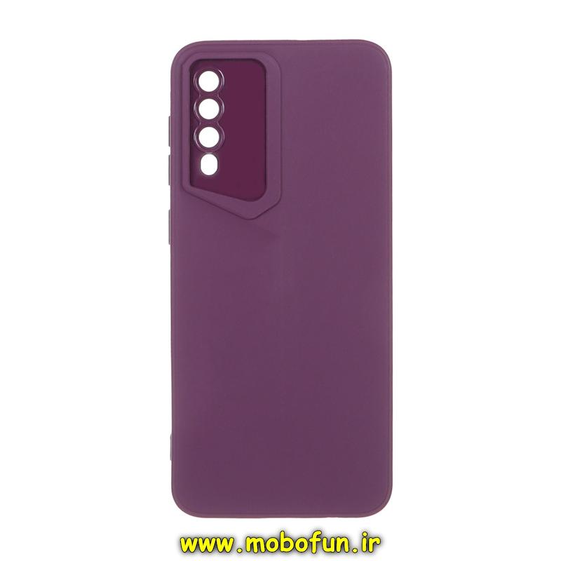 قاب گوشی Galaxy A30S - Galaxy A50S - Galaxy A50 سامسونگ Porsche Design سیلیکونی ژله ای محافظ لنز دار بنفش کد 44009
